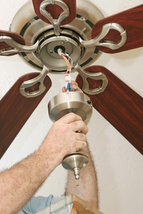 Ceiling fan install in North Kansas City, MO by Extreme Electrical Service LLC.